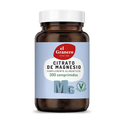 Mg 500 (Citrato de magnesio) 300comp 760mg EL GRANERO INTEGRAL