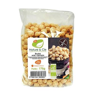 Bolitas de trigo sarraceno con miel sin gluten BIO 175g NATURE&CIE