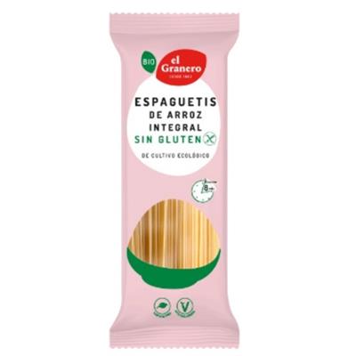 Espaguetis de arroz integral sin gluten BIO 500g EL GRANERO INTEGRAL