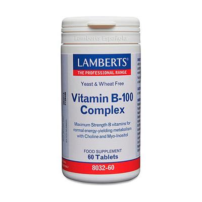 Complejo de Vitaminas B-100 60tabl LAMBERTS