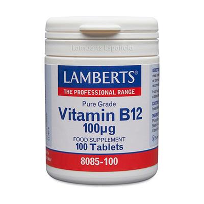 Vitamina B12 100µg 100tabl LAMBERTS