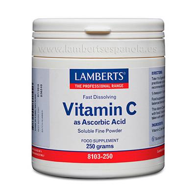 Ácido ascórbico 250g LAMBERTS