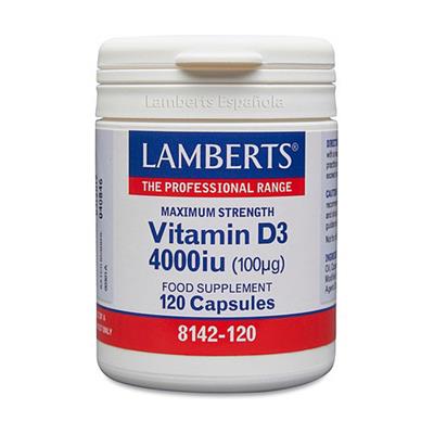 Vitamina D3 4000 UI (100µg) 120caps LAMBERTS