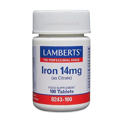 Hierro 14mg 100tabl LAMBERTS