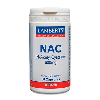 NAC (N-Acetil Cisteina) 600mg 60caps LAMBERTS