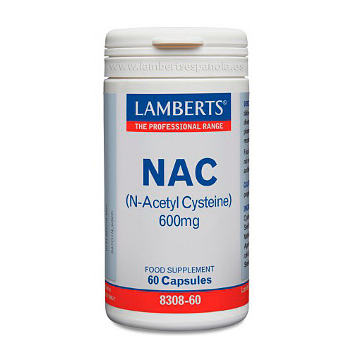 NAC (N-Acetil Cisteina) 600mg 60caps LAMBERTS
