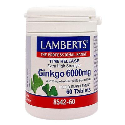 Ginkgo biloba 6000mg 60tabl LAMBERTS