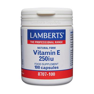 Vitamina E Natural 250UI 100caps LAMBERTS