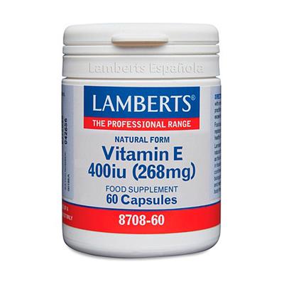 Vitamina E Natural 400UI 60caps LAMBERTS