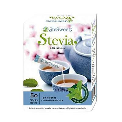 Stevia con inulina sticks 50x1g STESWEET