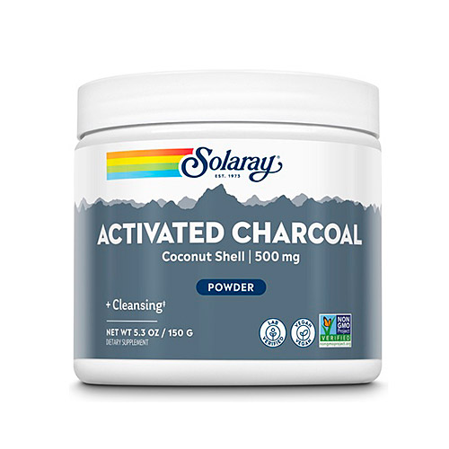 Carbón activado de coco polvo 150g SOLARAY