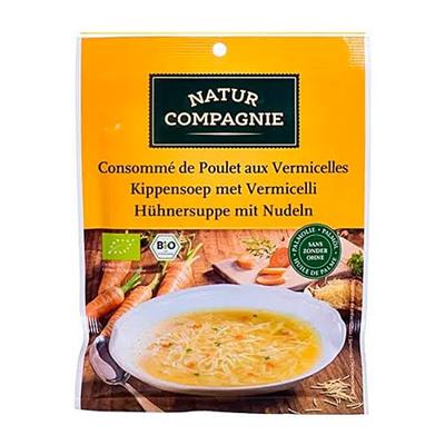 Sopa de pollo con fideos BIO 80g NATUR COMPAGNIE