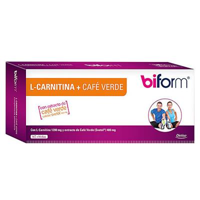 L-Carnitina+café verde 14 viales BIFORM
