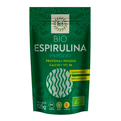 Espirulina en polvo BIO 125g SOLNATURAL