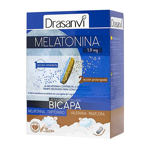 Melatonina Bicapa Retard 60comp DRASANVI