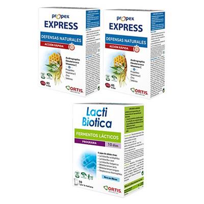 Pack 2 propex express+a lactibiotica ORTIS
