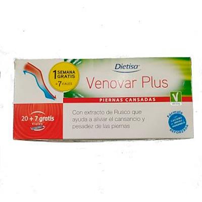 Venovar plus 20 viales+7 gratis DIETISA