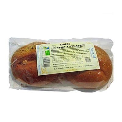 Suizos con pasas y avellanas 160g BIOGREDOS