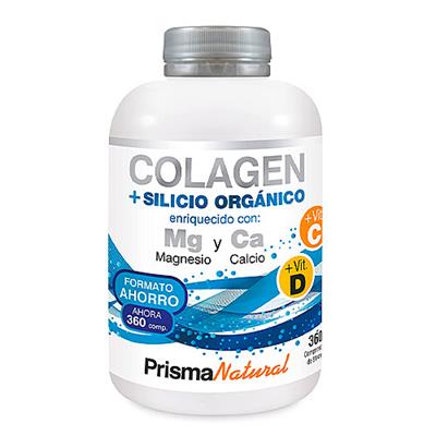 Colagen+silicio org con Mg y Ca 360comp PRISMA NATURAL