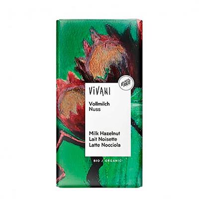 Choco vivani leche avellana BIO 100g VIVANI