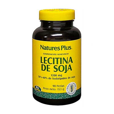 Lecitina de soja 1200mg 90 perlas NATURES PLUS