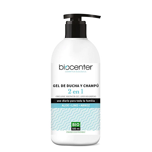 Gel de ducha y champú 2 en 1 BIO 500ml BIOCENTER