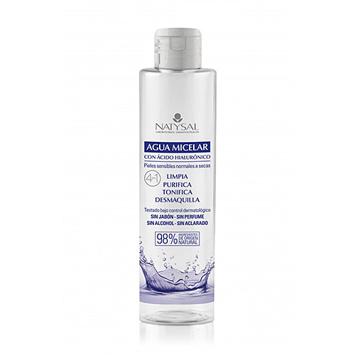 Agua micelar con ácido hialurónico y pentavitin 250ml NATYSAL