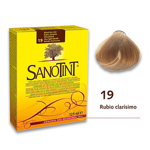 Tinte classic 19 Rubio clarísimo SANOTINT