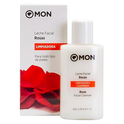 Leche limpiadora facial de rosas 200ml MON DECONATUR
