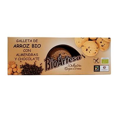 Galletas de arroz almendra y chocolate sin gluten sin palma BIO BIOARTESA